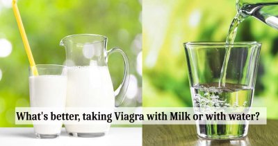 What's better, taking Viagra with Milk or water?
