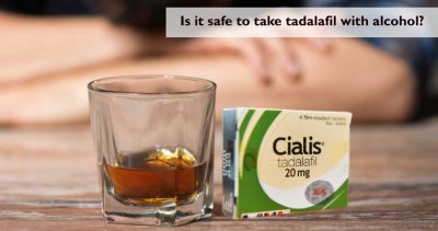 Is it safe to take tadalafil with alcohol?