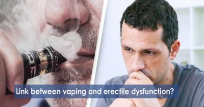 What is the link between vaping and erectile dysfunction?